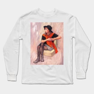 Portrait of Tess ~ oil Long Sleeve T-Shirt